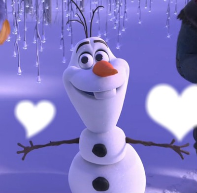 Olaf quer um abraço Fotomontáž