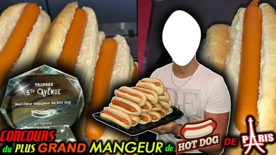 hot dog Fotomontaža