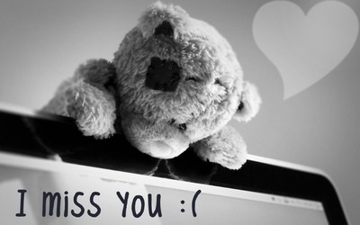 y miss you Photo frame effect