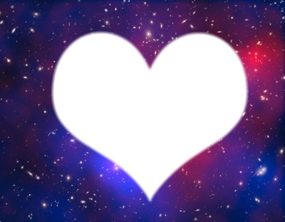 Cadre coeur , fond galaxis !! ;) Montage photo