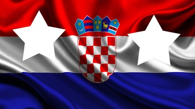 Croatia flag Fotomontáž