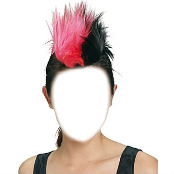 femme coiffure Fotomontaggio
