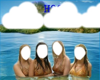 les 4 sirenes Photo frame effect