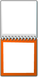 calendar double orange Montage photo