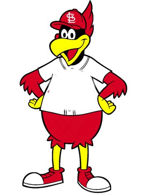 fred bird (st,louis Cardinals フォトモンタージュ