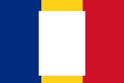 Romania flag フォトモンタージュ