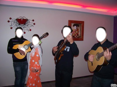3 guitares Fotomontaža