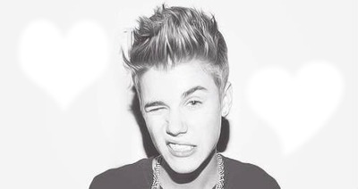 Justin Bieber  2 photos Fotomontaggio