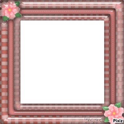 dos flores rosas Photomontage