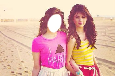 With Selena! Fotomontage
