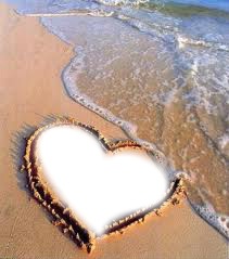 amour a la plage Montage photo