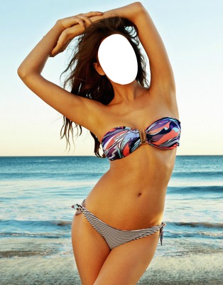 bikini Photo frame effect
