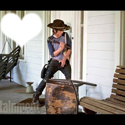 The Walking Dead-Carl Photo frame effect