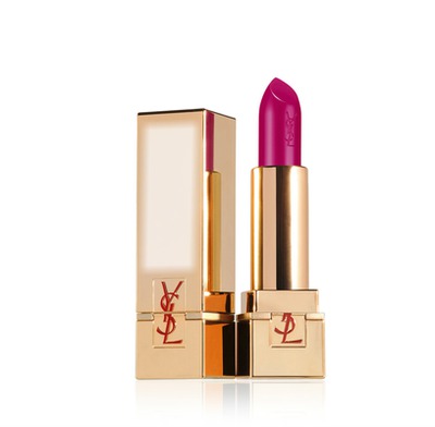 Yves Saint Laurent Rouge Pur Couture Golden Lustre Lipstick in Fuchsia Montage photo