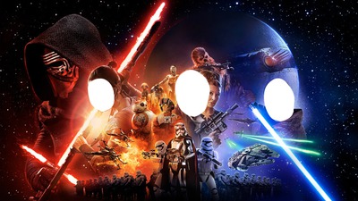 Star wars affiche Fotomontagem