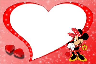 minnie rouge Photo frame effect
