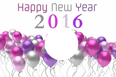 happy new year 2016 Valokuvamontaasi