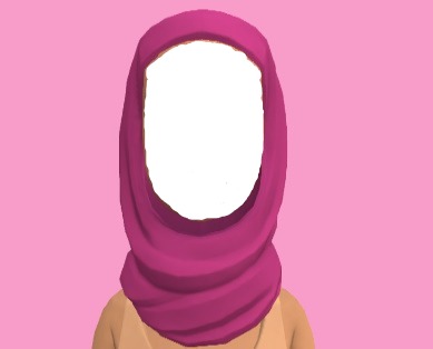 Plotagon Pink Hijab フォトモンタージュ