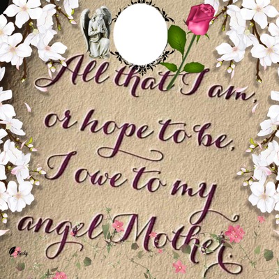 ANGEL MOTHER Fotomontáž
