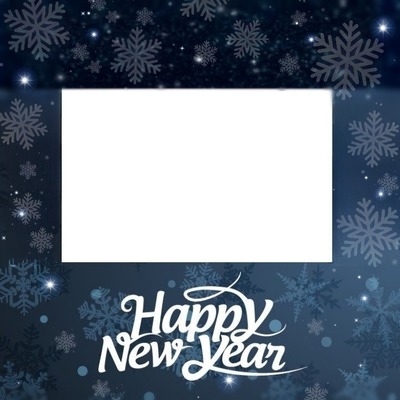 Happy New Year . Photo frame effect