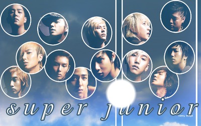 Super Junior Circulo Fotomontagem