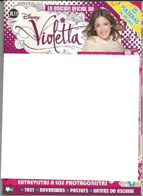 Revista de Violetta Photo frame effect