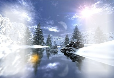 neige Photo frame effect