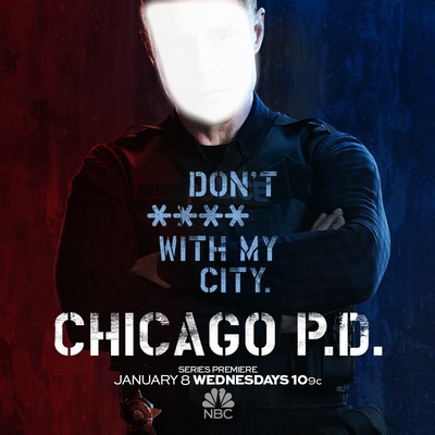 chicago police Photo frame effect