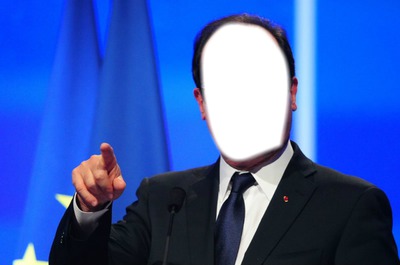 François Hollande Fotomontasje