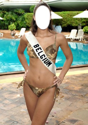 Miss Belgium Photo frame effect