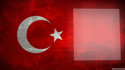 Türk bayrağı Fotomontáž