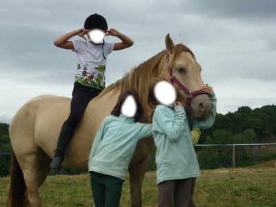 a cheval Fotomontasje