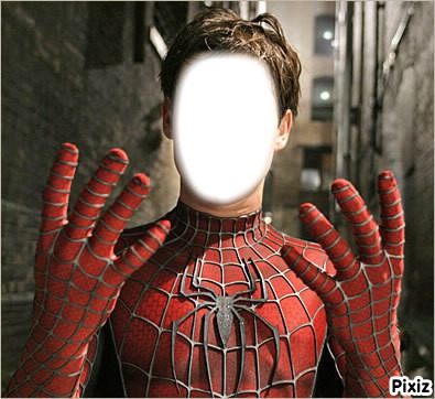 tete de spider man Fotomontage