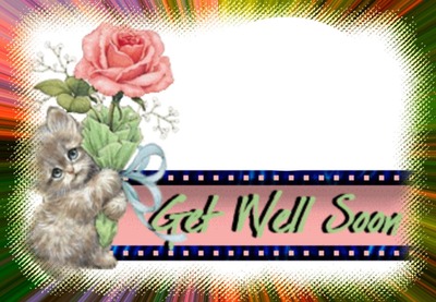 get well soon Photo frame effect
