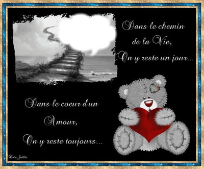 poème d'amour Fotomontasje