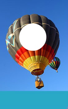 heißluftballon Fotomontage