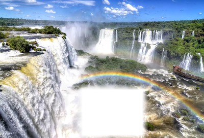 Cataratas do Iguazú - Argentina Fotomontáž