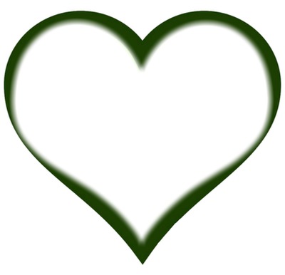 coração verde Montage photo