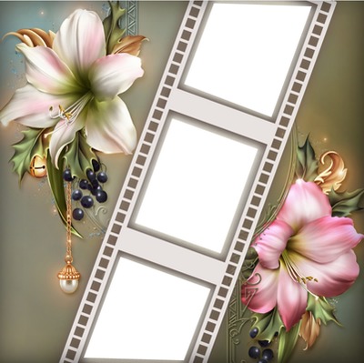 Flores Fotomontage