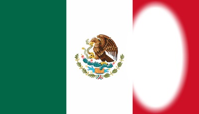 Mexico flag Fotomontage