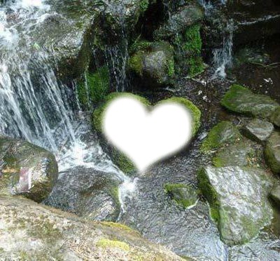 coeur cascade Фотомонтаж
