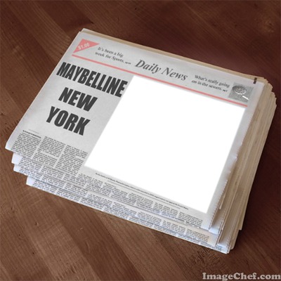 Daily News for Maybelline New York Fotomontaža
