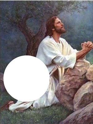 JESUS SUPLICANDO Fotomontage