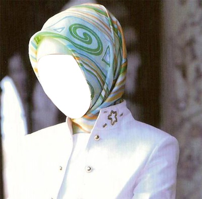 hijab girl Fotomontāža