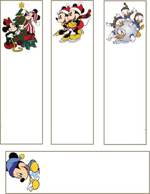 mickey marque page Photo frame effect