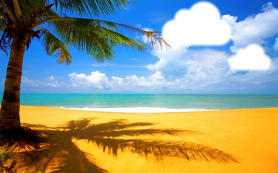 plage tropicale Fotomontaż