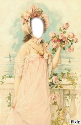 lady of roses Fotomontaż