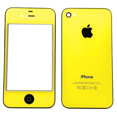 iphone jaune Фотомонтаж
