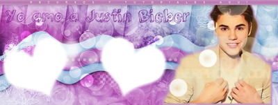 Yo amo a Justin Bieber Fotomontáž