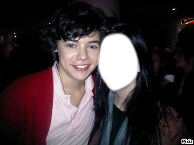 Harry Styles and a girl Photo frame effect
